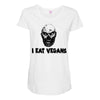 i eat vegans Maternity Scoop Neck T-shirt