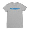 being awesome Ladies Fitted T-Shirt