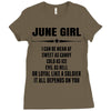 Super June Girl Ladies Fitted T-Shirt