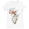 skate or burn! Ladies Fitted T-Shirt