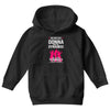 Donna And Dynamos White Letter Youth Hoodie