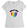 Hella Gay Women's Triblend Scoop T-shirt