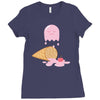 ice cream ghost Ladies Fitted T-Shirt