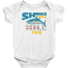 sharks will kill you Baby Onesie
