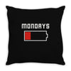 mondays suck Throw Pillow