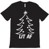lit af christmas tree T-Shirt