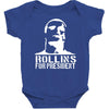 rollins for president  funny  comic henry rollins punk rock tv p Baby Bodysuit