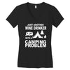 camping (2) Women's V-Neck T-Shirt