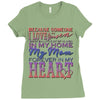 my mom is in heaven forever Ladies Fitted T-Shirt
