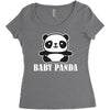 Baby Panda Women's Triblend Scoop T-shirt