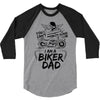 You Cant Scare Me I am Biker Dad 3/4 Sleeve Shirt