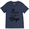 mom of boys V-Neck Tee