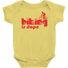 biking is dope Baby Onesie