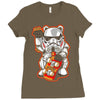 maneki trooper Ladies Fitted T-Shirt