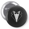 tuxedo fancy dress funny Pin-back button