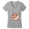 Baby Fox Belly Women's V-Neck T-Shirt
