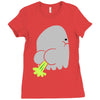 fart ghost Ladies Fitted T-Shirt