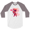 KISS ME PLEASE 3/4 Sleeve Shirt