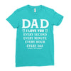 I Love You Dad Ladies Fitted T-Shirt