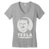 nikola tesla (2) Women's V-Neck T-Shirt