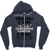 halloween is scary but carcinoid cancer is deadly spread the word help Zipper Hoodie