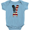 jake paul x american flag Baby Onesie