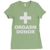 orgasm donor Ladies Fitted T-Shirt