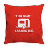 caravan club funny gift Throw Pillow