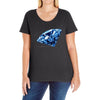 diamond blu Ladies Curvy T-Shirt