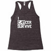 i can survive cancer Racerback Tank