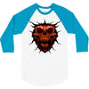 evil face 3/4 Sleeve Shirt