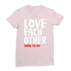 love each other Ladies Fitted T-Shirt