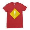 warning Ladies Fitted T-Shirt