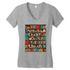 harry potter when in doubt go to the library Women's V-Neck T-Shirt