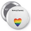 Worth The Wait Rainbow Pin-back button