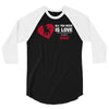 love and a dog life 3/4 Sleeve Shirt