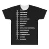 beard length chart funny professor grandpa mustache humor All Over Men's T-shirt