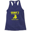 gump's lawn mowing service t shirt Racerback Tank