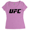 ufc logo Women's Triblend Scoop T-shirt