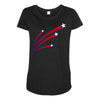 stars and stripes Maternity Scoop Neck T-shirt