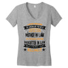 Super Cool Mother In Law Of A Freaking Awesome Daughter Women's V-Neck T-Shirt