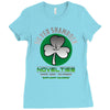 silver shamrock Ladies Fitted T-Shirt