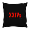 XXIV K Throw Pillow