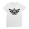 zelda logo black logo Ladies Fitted T-Shirt