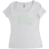 pickles are cucumbers soaked in evil Women's Triblend Scoop T-shirt