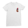 realistic human heart Ladies Fitted T-Shirt