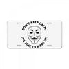 anonymous License Plate