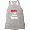 Music Eat Sleep Repeat Racerback Tank