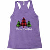 lumberjack tree merry christmas Racerback Tank