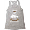 daddy and son not always eye to eye Racerback Tank